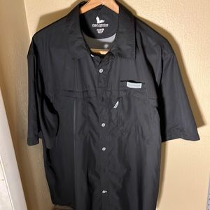 Field & Stream Men’s SS Vented Fishing Shirt Color Black Size XL